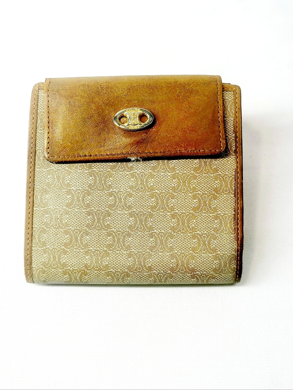 Celine Leather Trifold Wallet